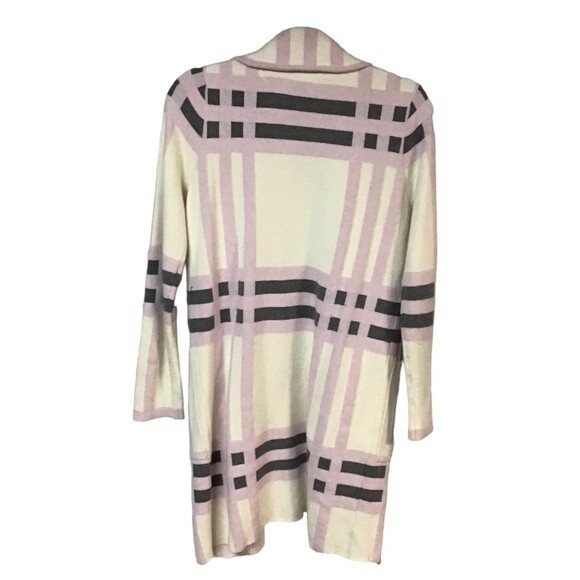 Geometric print Modern Bold Chic Patterned Outerwear Oliver trench coat Size S - Picture 2 of 9